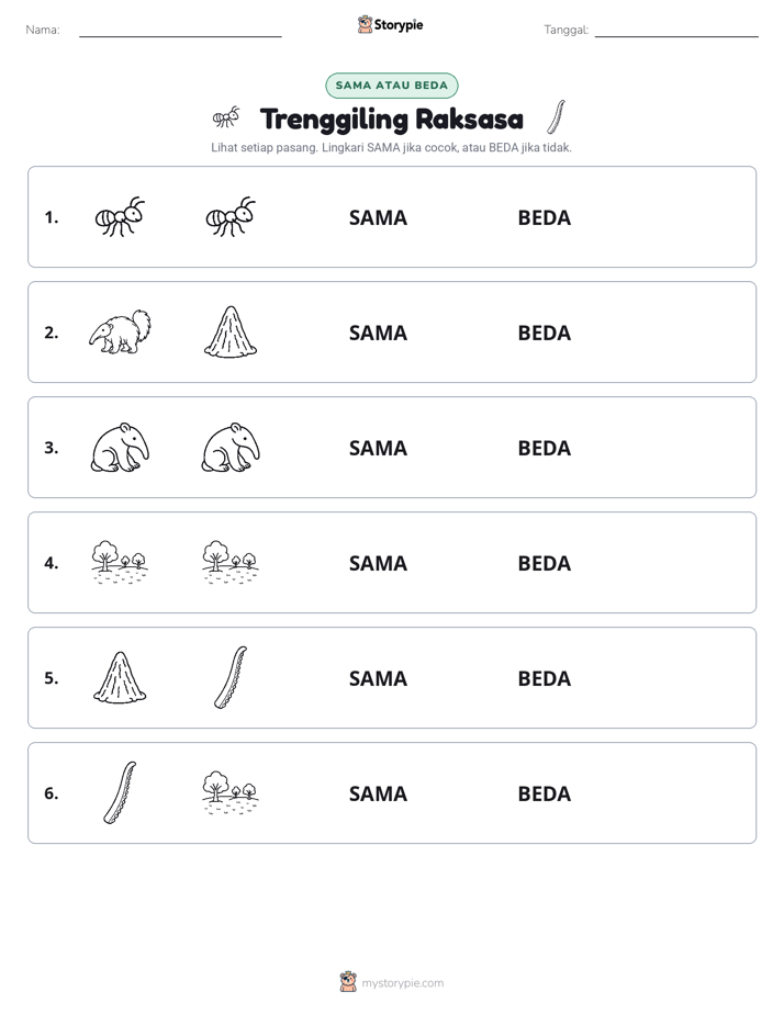 Sama atau Berbeda