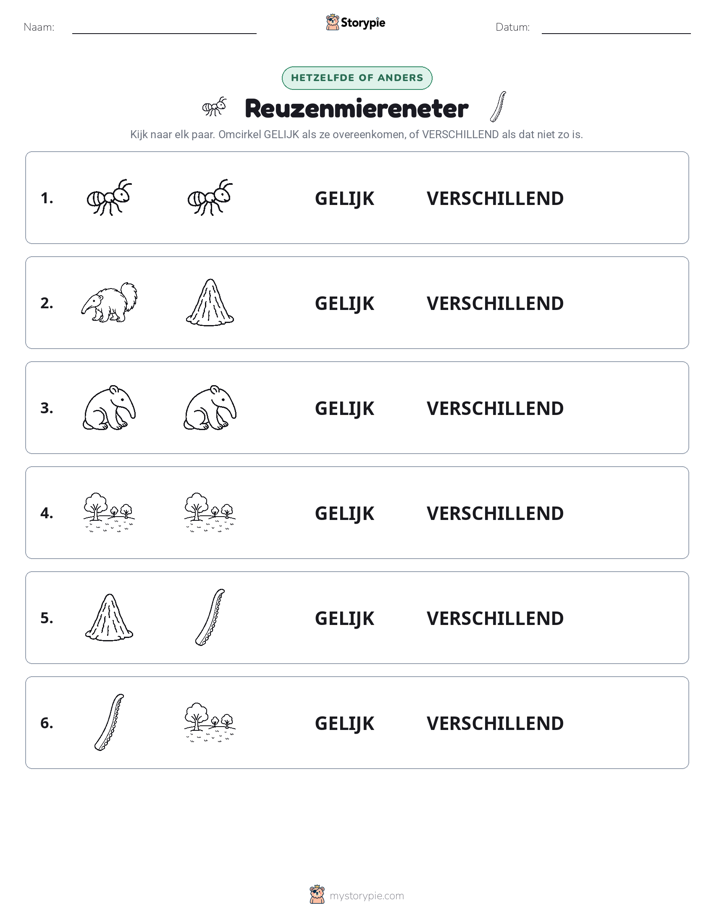 Zelfde of Verschillend