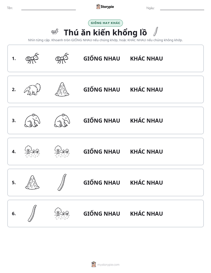 Giống Hay Khác