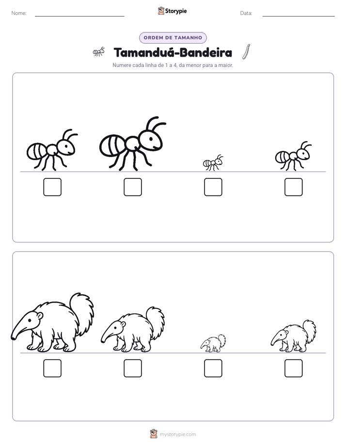 Ordem de Tamanho