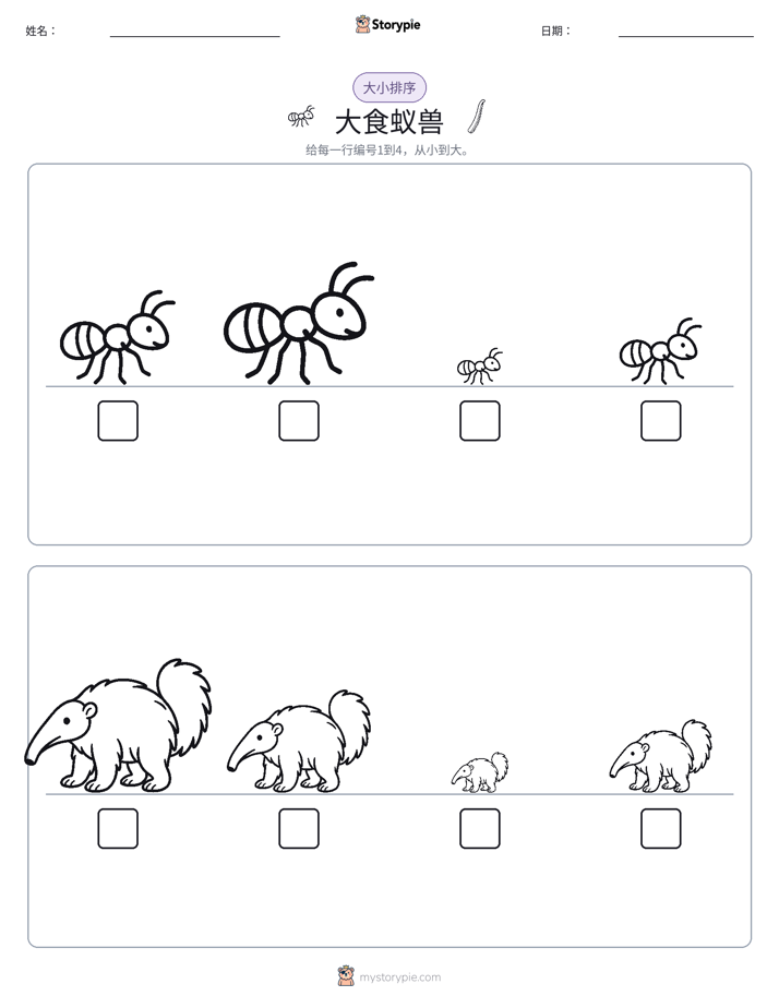大小排序