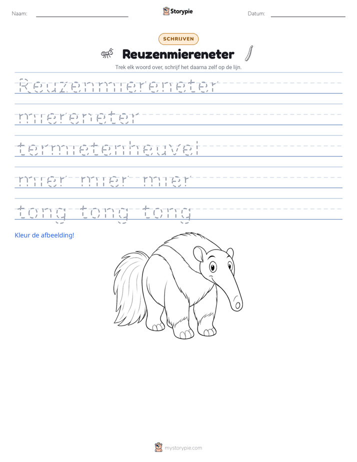 Schrijf Oefening