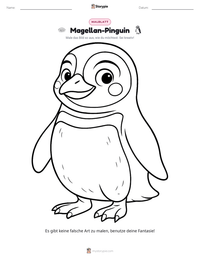 Magellan-Pinguin druckbare Arbeitsblatt Vorschau