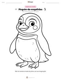 Prévia da folha de atividades imprimível Pinguim-de-magalhães