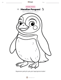Macellan Pengueni yazdırılabilir çalışma sayfası önizlemesi