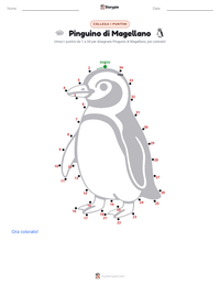 Anteprima della scheda stampabile di Pinguino di Magellano