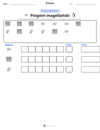 Podgląd drukowalnego arkusza ćwiczeń Pingwin magellański