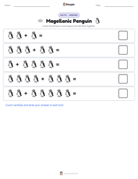Magellanic Penguin printable worksheet preview
