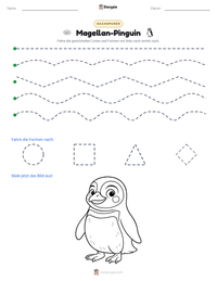 Magellan-Pinguin druckbare Arbeitsblatt Vorschau