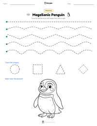 Magellanic Penguin printable worksheet preview