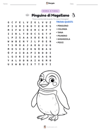 Anteprima della scheda stampabile di Pinguino di Magellano