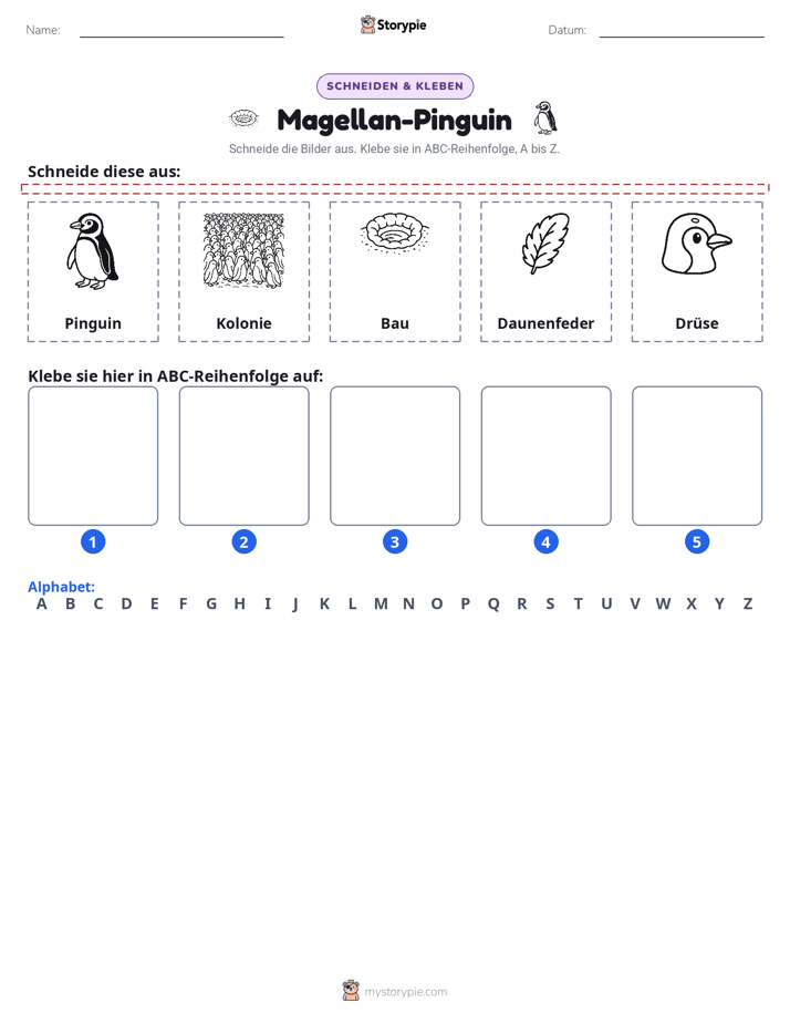 Schneiden & Einfügen Alphabet