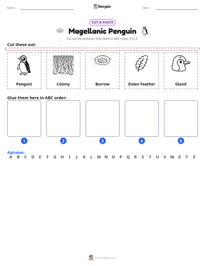 Cut & Paste Alphabet