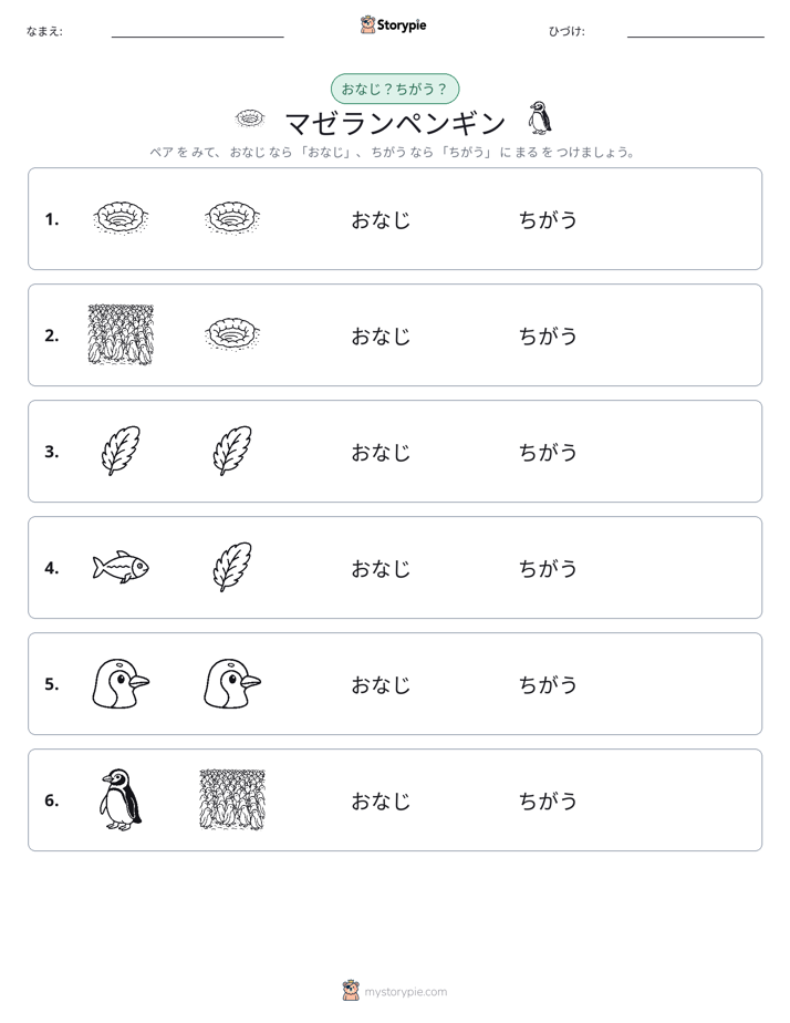 同じか違うか