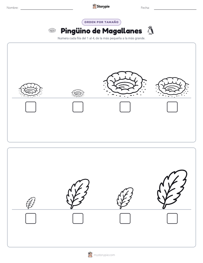 Orden de Tamaños