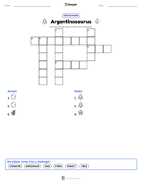 Argentinosaurus printable worksheet preview