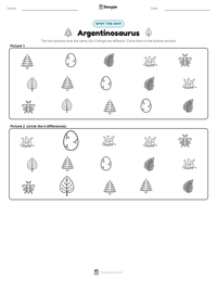 Argentinosaurus printable worksheet preview
