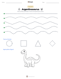 Prévia da folha de atividades imprimível Argentinosaurus