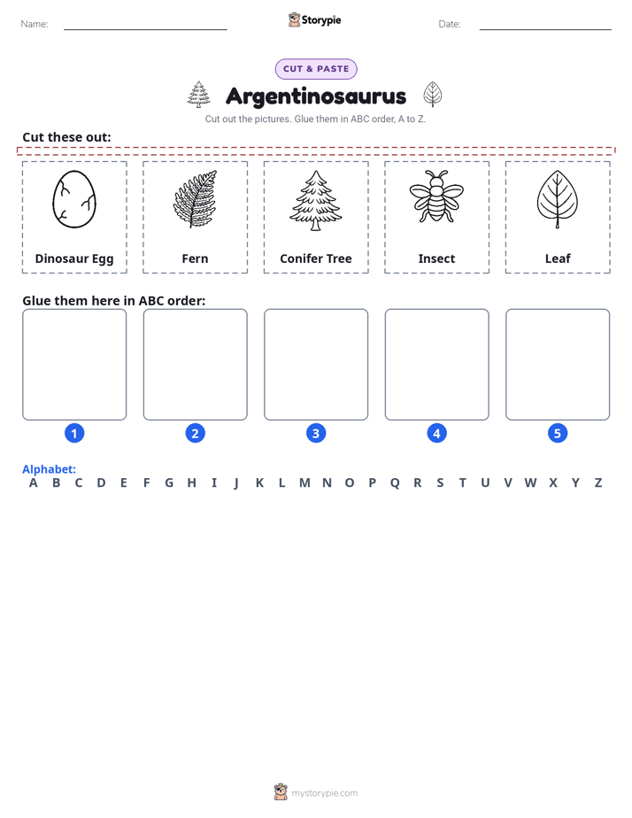 Cut & Paste Alphabet