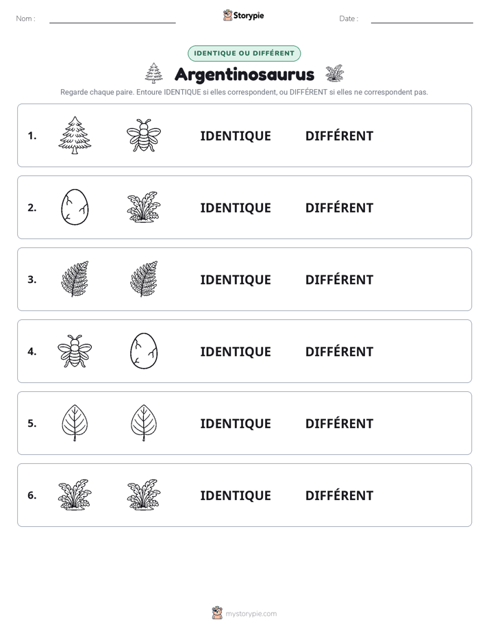 Identique ou Différent