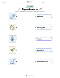 Vista previa de la hoja de trabajo imprimible de Giganotosaurus