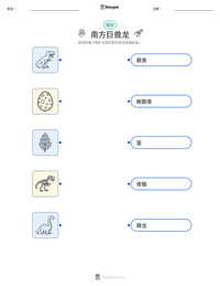 南方巨兽龙 可打印工作表预览