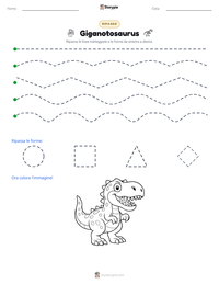 Anteprima della scheda stampabile di Giganotosaurus
