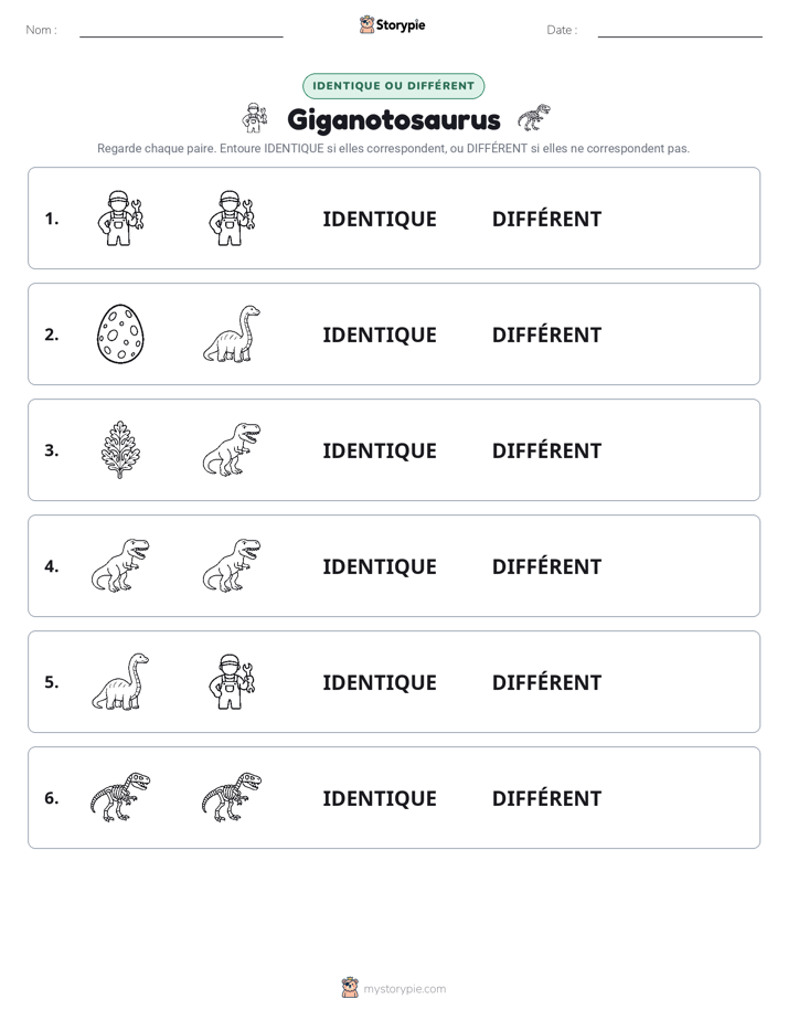Identique ou Différent