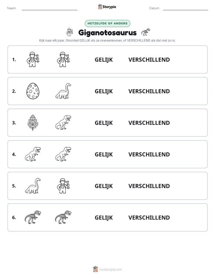 Zelfde of Verschillend