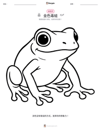 金色毒蛙 可打印工作表预览