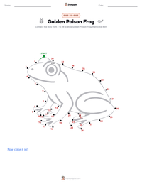 Golden Poison Frog printable worksheet preview