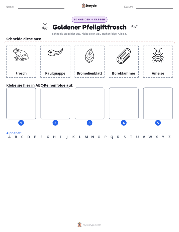 Schneiden & Einfügen Alphabet