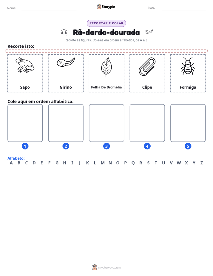 Recortar & Colar Alfabeto