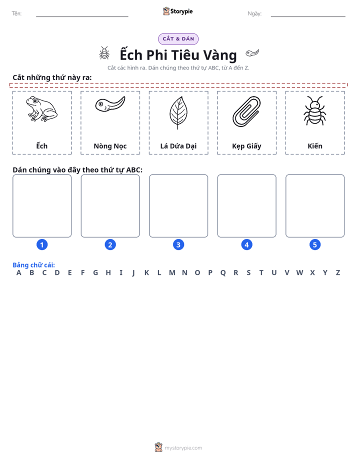 Cắt & Dán Chữ Cái