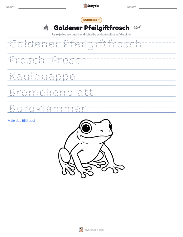 Schreibübung