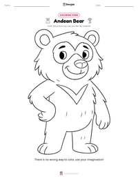Andean Bear printable worksheet preview