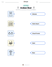 Andean Bear printable worksheet preview