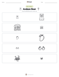 Andean Bear printable worksheet preview