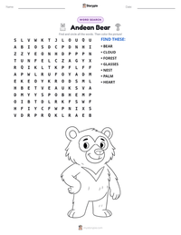 Andean Bear printable worksheet preview