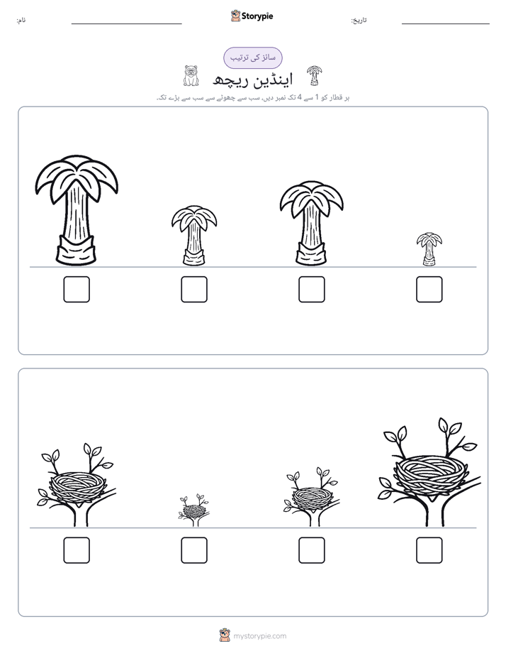 سائز کی ترتیب