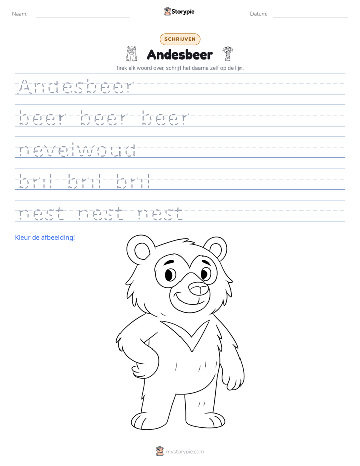 Schrijf Oefening