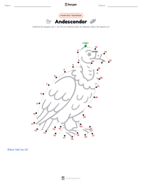 Andescondor afdrukbare werkblad voorbeeld