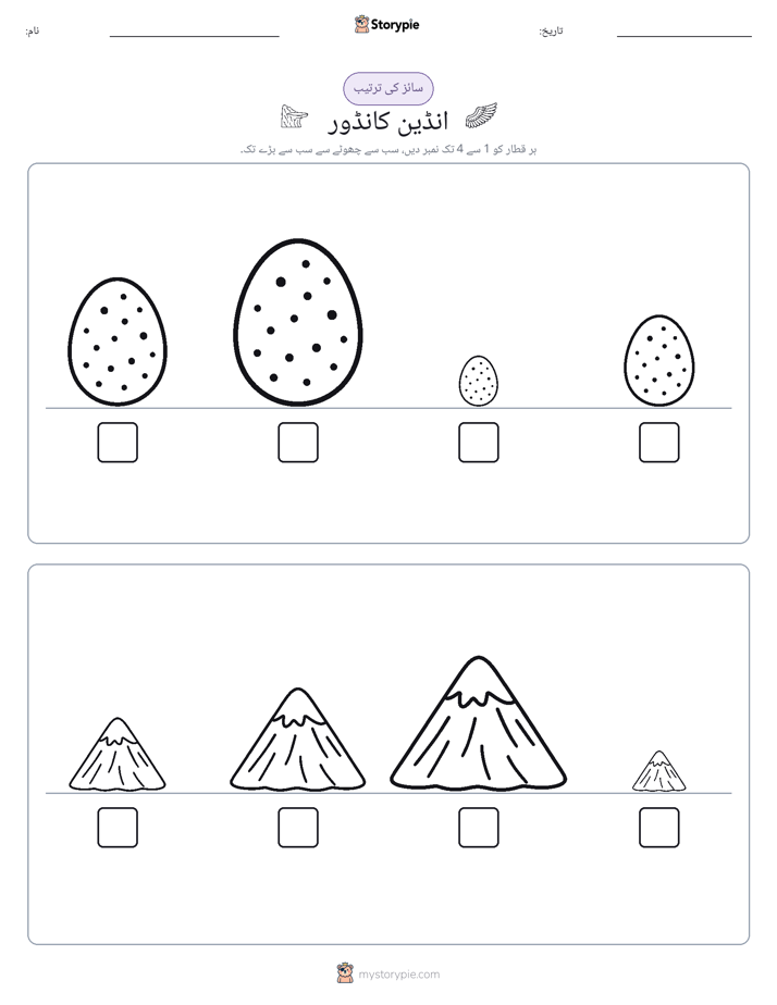 سائز کی ترتیب