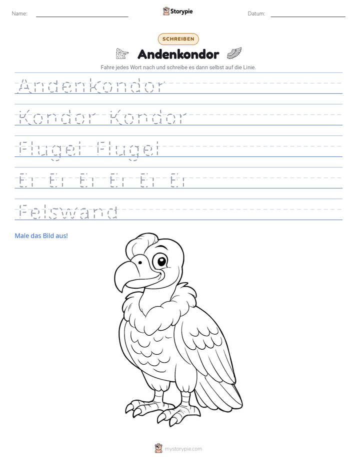 Schreibübung