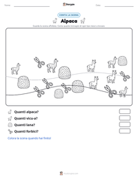 Anteprima della scheda stampabile di Alpaca