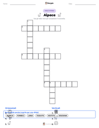 Anteprima della scheda stampabile di Alpaca