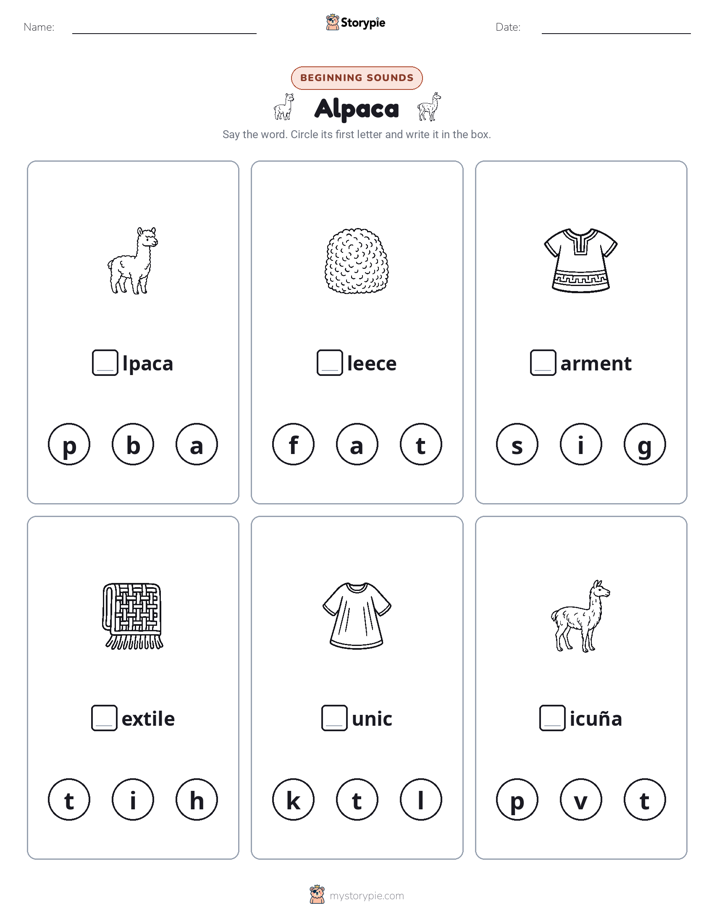 Beginning Sounds