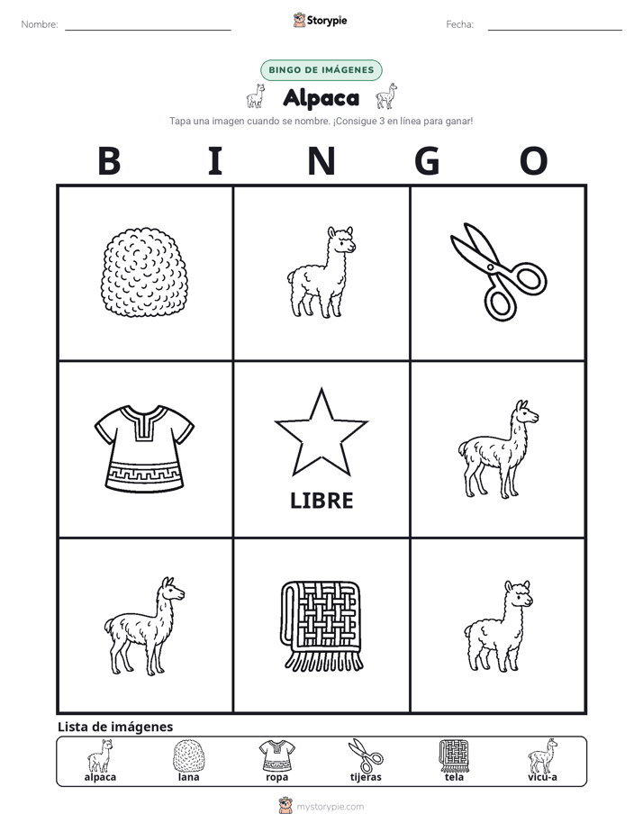Bingo de Imágenes