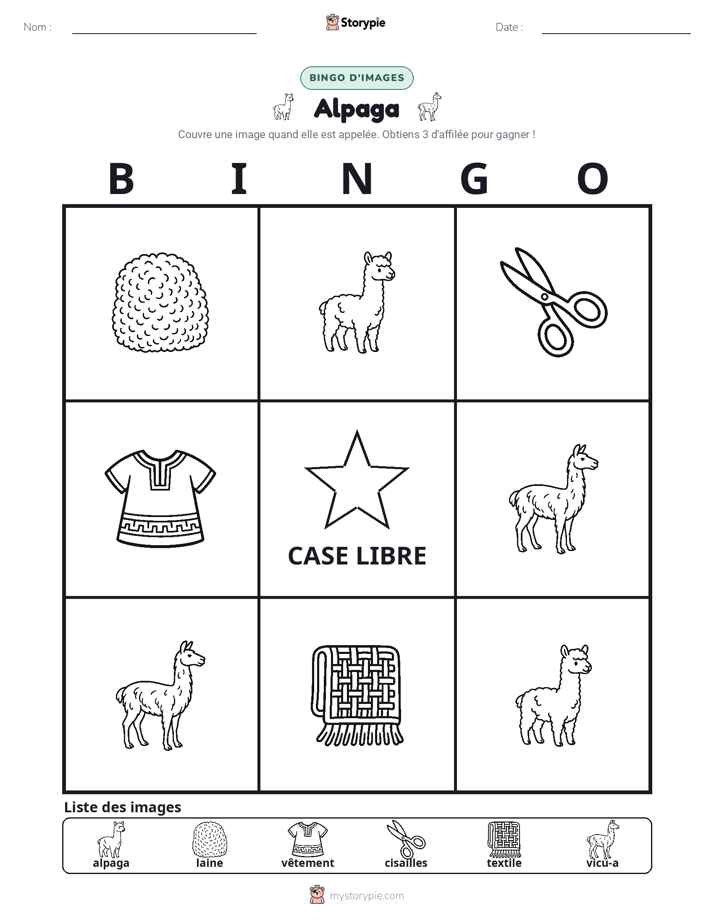 Bingo d'Images