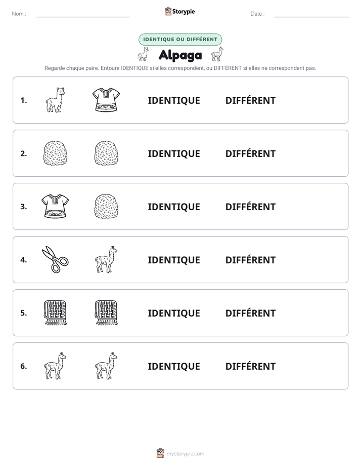 Identique ou Différent